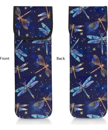 Large Capacity Dragonfly Print Curling Iron Organizer Bag - Heat Resistant Multi Pocket Storage for Curling Irons & Straighteners - Buy Online on GoSupps.com