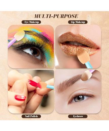 Tanlade 500 Pcs Disposable Eyeshadow Applicators - Double Sided Eye Makeup Brushes for Women & Girls | Mixed Colors 2.56 Inch - Buy Online on GoSupps.com