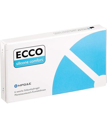Ecco Silicone Comfort Monthly Lenses - 6 Pieces | Soft Contact Lenses | BC 8.60mm | DIA 14.20mm | -4.0 Diopters | International Shipping - Buy Online on GoSupps.com