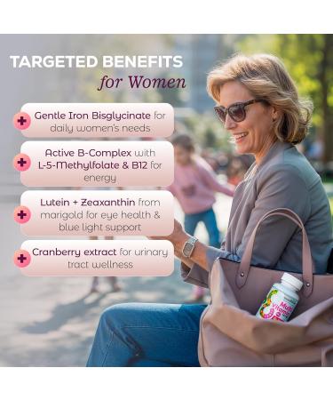 LIVEGOOD Bio-Active Complete Multivitamin for Women with Iron Daily Women s Multi with 24 Essential Vitamins and Minerals for Energy Immunity and Bone Support Complete Formula (60 Capsules) - Buy Online on GoSupps.com