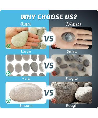 DALTACK 15PCS Large River Rocks for Painting - 2-3 Inches DIY Flat Stones for Hand-Painted Art - Buy Online on GoSupps.com