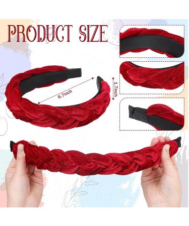 6-Piece Velvet Criss Cross Headband Set for Women - Soft & Cute Hair Accessories in 6 Colors - Buy Online on GoSupps.com