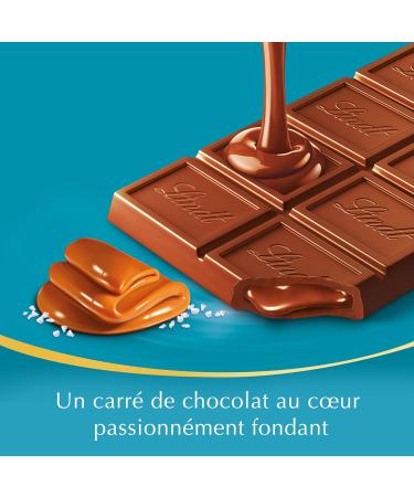 Lindt - Tablette LINDOR - Chocolat au Lait Caramel Fleur de Sel 150g (Lot de 2) Caramel Fleur de Sel 150g (Lot de 2) - Buy Online on GoSupps.com