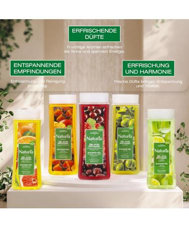 JOANNA Naturia Shower gel extract of mango and papaya thoroughly cleansed and refreshed skin caring shower gel for women shower gel for women pleasant scent 300 ml - Buy Online on GoSupps.com