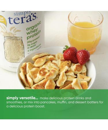 Buy Simply Tera's Organic Whey Protein Powder Family Size Bourbon Vanilla Flavor | International Shipping Available - Buy Online on GoSupps.com