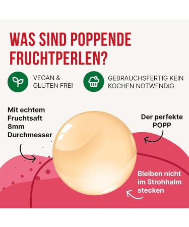 Inspire Food Litschi Popping Boba for Bubble Tea - 100% Vegetarian & Gluten-Free - 4 Cups of 3.2kg Beads - No Artificial Dyes - Buy Online on GoSupps.com