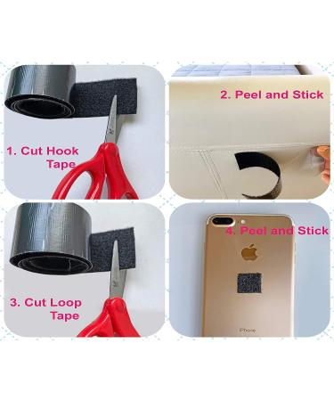 Self-Adhesive Hook and Loop Tape - 15ft x 2 inch Wide - Heavy Duty Sticky Back Tape Fastener Roll - 15ft x 2in - Buy Online on GoSupps.com