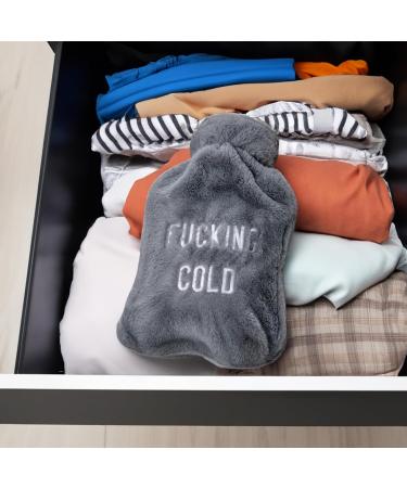 Buy Fisura 2L Hot Water Bottle Soft Cover Pain Relief Bag Washable | F*cking Cold International Shipping - Buy Online on GoSupps.com