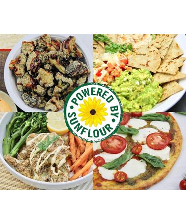 SunFlour Sunflower Seed Flour for Baking - Low Carb, Gluten and Grain Free, Nut Free - Keto, Paleo, Vegan, Diabetic Friendly - 3 Net Carbs, Natural Plant Protein - 12oz - Buy Online on GoSupps.com