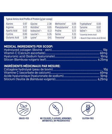 LEANFIT HYDROLYZED COLLAGEN Unflavoured 10g Grass-Fed Bovine Collagen (Type I III) + Vitamin C + Hyaluronic Acid Per Serving 98 Servings 1kg Tub for healthy skin hair bones joints & immunity 1 kg (Pack of 1) - Buy Online on GoSupps.com