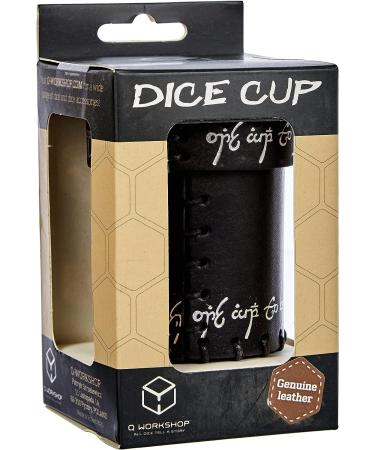 Q WORKSHOP Elvish Black Leather Dice Cup - Premium RPG Gaming Accessory - Buy Online on GoSupps.com