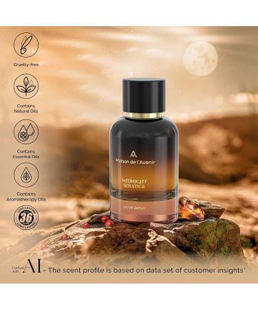 Maison de l'Avenir Midnight Solstice - Oriental Woody - with notes of Magnolia Leather Oud and Cambodian Oud - Unisex - Cologne for Men - Perfume for Women - Long Lasting - Fine Niche Fragrance - Buy Online on GoSupps.com