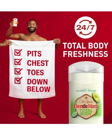 Old Spice Whole Body Deodorant for Men Total Body Deodorant Cucumber + Avocado Aluminum Free Deodorant Stick for 24/7 Freshness // Dermatologist Tested Whole Body Deodorant 3.0 oz - Buy Online on GoSupps.com