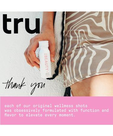Tru Beauty Liquid Collagen Peptides Shots (12-Pack) with Biotin, Hyaluronic Acid, Vitamin C & A - Cranberry Flavored, 2 Fl Oz Each (Pack of 12) - Buy Online on GoSupps.com