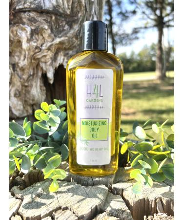 H4L Gardens Mositurizing Body Oil with Our Premium Organic Hemp Oil Organic Essential Oils for the Entire Body