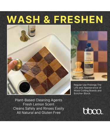 Natural Butcher Block Cleanser | 12 oz Mineral Oil-Free Vegan & Plant-Based | Freshen & Clean Your Butcher Block - Buy Online on GoSupps.com