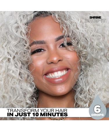 Shrine Drop It Temporary Hair Color - Semi-Permanent Silver Dye- 200 Drops - Vegan & Cruelty-Free - Buy Online on GoSupps.com