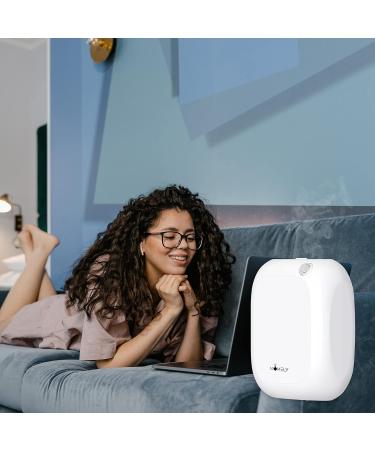 Smart Bluetooth Essential Oil Diffuser - Waterless Aromatherapy & Air Freshener for Home & Office - 1 500 SQFT Coverage with 150ml Bottle (White - Buy Online on GoSupps.com