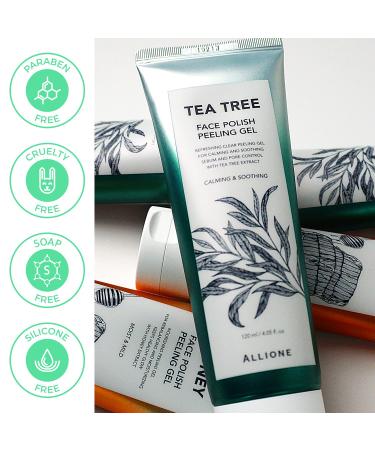 W BEAUTY Tea Tree Face Polish 120ml - Gentle Exfoliating Gel for Dead Skin Removal and Deep Cleansing - Unclog Pores, Brighten Dull Skin - 4.05 fl. oz - Buy Online on GoSupps.com