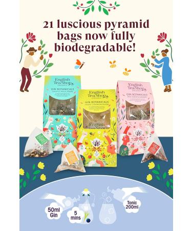 English Tea Shop Organic Gin Botanicals - Multi pack of 3 different types of Natural Botanical Blends - Buy Online on GoSupps.com