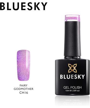 Bluesky Gel Nail Polish LILAC PURPLE GLITTER CH16 FAIRY GODMOTHER UV LED Soak Off - Buy Online on GoSupps.com