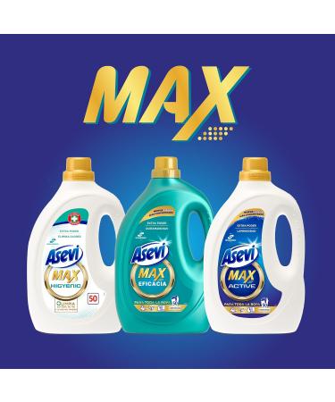 Asevi Detergent Max 44 doses Uncoloured Floral 2900 millilitre - Buy Online on GoSupps.com