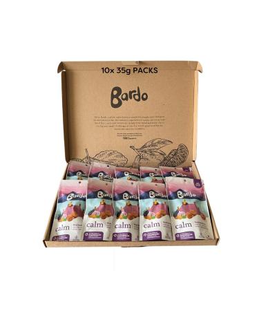 Bardo Calm Botanicals - 100% Natural Unprocessed Healthy Snack - Low Calorie - Vegan Plant Protein - Gluten & Grain Free - No Added Sugar or Sweeteners - High Fibre - Nourish Awards Winner (10 pack)