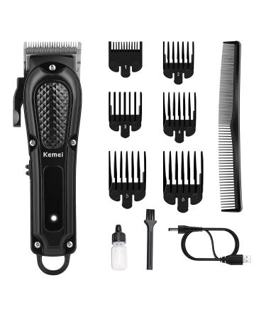 KEMEI Hair Clippers for Men Cordless Professional Barber Clippers for Hair Cutting & Beard Trimmer Grooming Kit Rechargeable Hair Trimmer Gift for Men