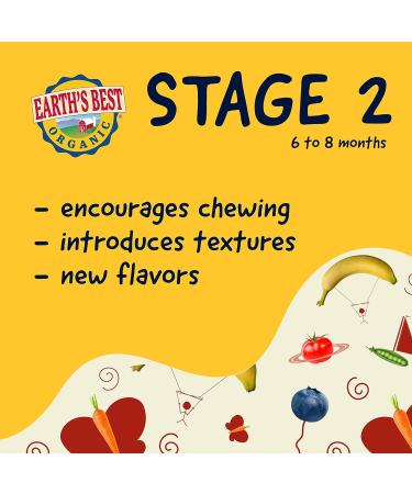 Earth's Best Organic Stage 2 Baby Food Jars - Fruit Puree Variety Pack (4 oz, Pack of 12) - Buy Online on GoSupps.com