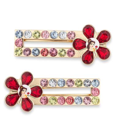 GOODY Hinge Jewel Clip - Disney Princess Belle - Slideproof Rhinestone Hair Accessory for All Hair Types - Buy Online on GoSupps.com