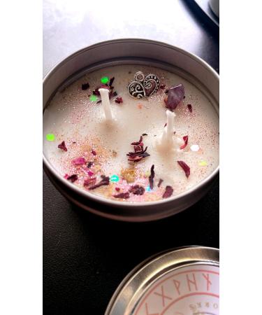 Aromatherapy Intention Candle for Self Love Peony & Pink Grapefruit White Rose International Shipping Available - Buy Online on GoSupps.com