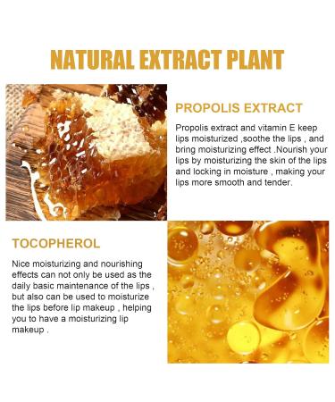 4 PCS Honey Lip Balm Set - Strawberry Propolis Lip Mask & Exfoliator for Moisturizing & Reducing Lip Lines - Buy Online on GoSupps.com