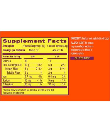 Metamucil Daily Psyllium Husk Powder Supplement | Sugar-Free 4-in-1 Fiber | 114 Teaspoons - Buy Online on GoSupps.com