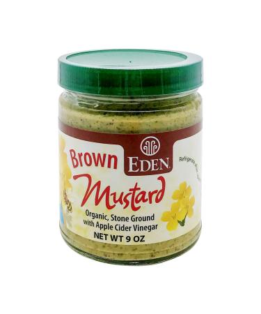 Eden Organic Brown Mustard 9 oz 9 Ounce (Pack of 1) - Buy Online on GoSupps.com