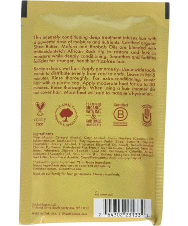 SheaMoisture Manuka Honey & Mafura Oil Hydration Masque 2 oz - Deep Moisture Treatment - Buy Online on GoSupps.com