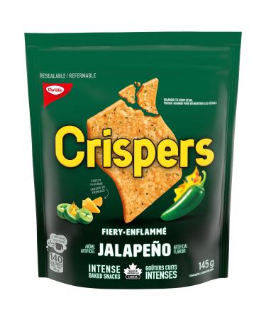 Crispers Fiery Jalape o Flavour Salty Snacks Is It a Chip or a Cracker 145 g Jalapeno 145 g (Pack of 1)