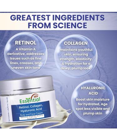 Retinol Face Moisturizer with Hyaluronic Acid & Collagen | Hydrating Night Cream with Bacuchiol & Argan Oil | 1.7oz (50ml) - International Shipping - Buy Online on GoSupps.com