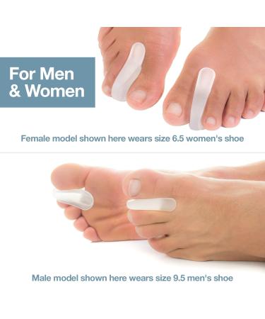 ZenToes Bunion Pain Relief Toe Separators - Set of 6 Flared Gel Straighteners for Toe Alignment and Corn Prevention (Large) - Pack of 6 - Buy Online on GoSupps.com