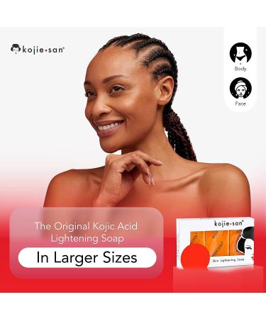 Kojie San Skin Brightening Soap - Original Kojic Acid for Dark Spots - 3 Bars 65g with Coconut & Tea Tree Oil - Buy Online on GoSupps.com