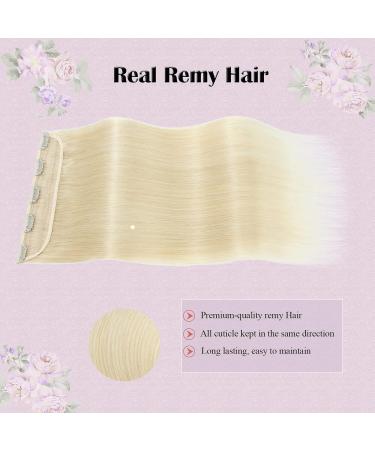 8-24 Inch Clip in Hair Extensions One Piece 100% Remy Human Hair 3/4 Full Head Straight Long (14 inch/45g #60 Platinum Blonde) 14 Inch (40 g)-1pc Platinum Blonde - Buy Online on GoSupps.com