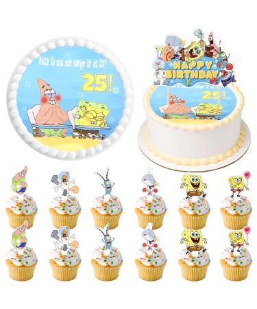 14 pieces of birthday 25th cake rapers edible cake rapers tortendendeco edible photo cake cake rapers 25 tortendeko cake decoration 25th cake decorations for parties colorful 2 - Buy Online on GoSupps.com