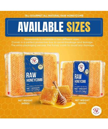 Great Bazaar 100% Pure Turkish Raw Honeycomb - Raw Edible Honey with Honeycomb 400g - Buy Online on GoSupps.com