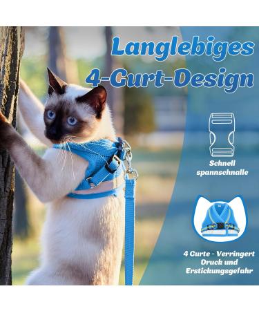 Supet Cat Dishes - Breaking-Safe Cat Linen & Soft Vest for Kittens & Chihuahua (L Light Blue) - Perfect for International Shipping - Buy Online on GoSupps.com
