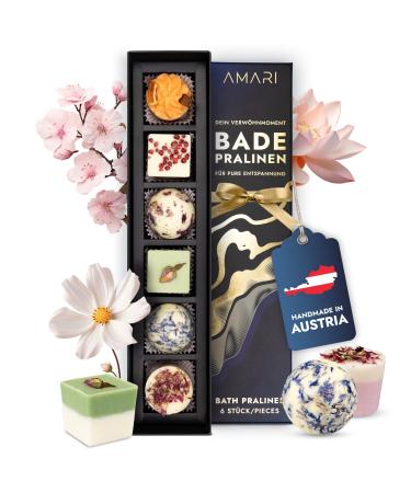 Amari luxury bombs vegan (6 pieces) - bathing chocolates gift for women - relaxation gift set women - bathing additive set - relaxation pool - bathing accessories - Buy Online on GoSupps.com