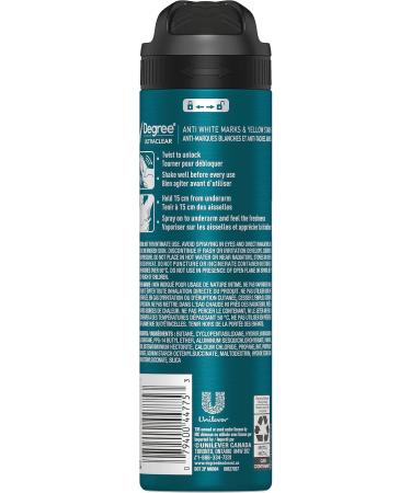 Degree Men UltraClear Black + White Fresh Dry Spray Antiperspirant Deodorant for 72H Sweat and Odour Protection with MotionSense Technology 107 g - Buy Online on GoSupps.com