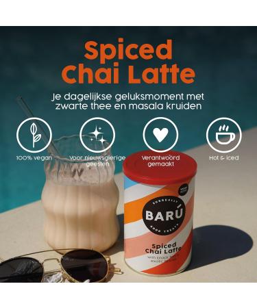Bar Spiced Chai Latte Pack de 4 x 250g Pr paration instantan e au th noir cannelle gingembre & cardamome Vegan naturel sans ar mes artificiels 48 tasses Fait main en Belgique - Buy Online on GoSupps.com