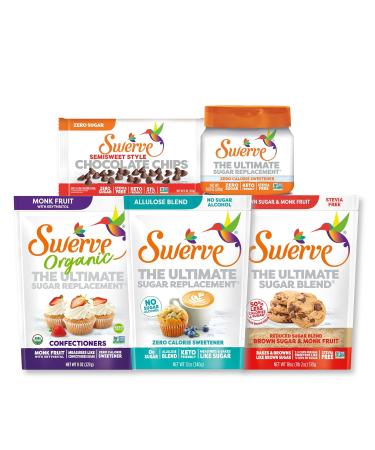 Swerve Organic Monk Fruit Brown Sugar Replacement Sweetener 8oz (2 Pack) - Buy Online on GoSupps.com