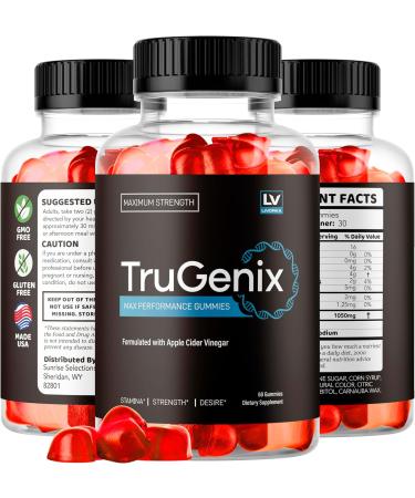 (5 Pack) TruGenix Gummies TruGenix Gummies for Men Official TruGenix Gummies Advanced Formula TruGenix ACV Gummies TruGenix Support Supplement Gummies Premium Formula 300 Gummies for 5 Months - Buy Online on GoSupps.com
