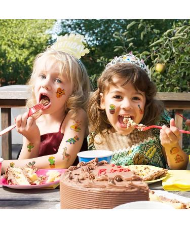 96PCS Mexican Taco Twosday Temporary Tattoos for Kids Birthday Party Decorations & Favors - Buy Online on GoSupps.com