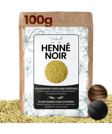 Henn Noir 100g Coloration V g tale Naturelle Cheveux Poudre Teinture Indigo Sans Produits Chimiques Durable